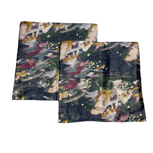 Set Of 2 West Elm Impressionist Brocade Pillow Cover 20x20